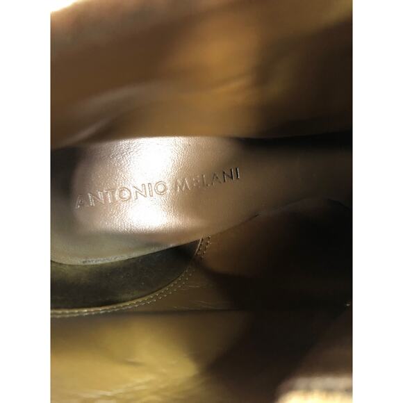 Antonio Melani Reynold Beige Wedge Booties Size 8.5 - Picture 4 of 6